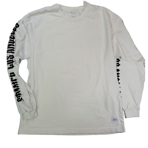 StampdWhite Long Sleeve with Los Angeles 93 Raised GraphicSize XS